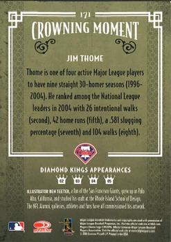 2005 Donruss Diamond Kings #171 Jim Thome Back