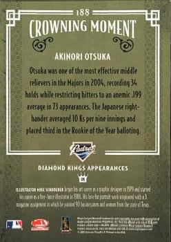 2005 Donruss Diamond Kings #188 Akinori Otsuka Back