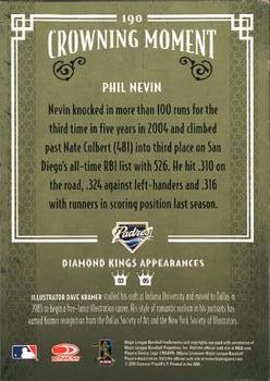 2005 Donruss Diamond Kings #190 Phil Nevin Back