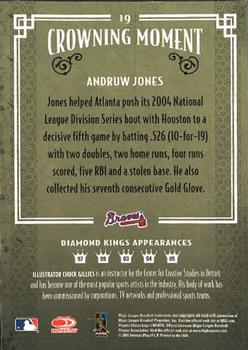 2005 Donruss Diamond Kings #19 Andruw Jones Back