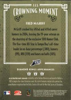 2005 Donruss Diamond Kings #223 Fred McGriff Back