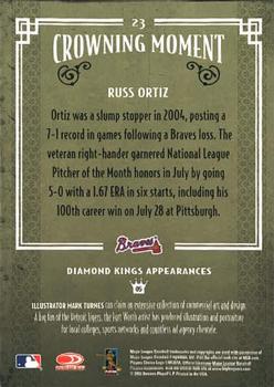2005 Donruss Diamond Kings #23 Russ Ortiz Back
