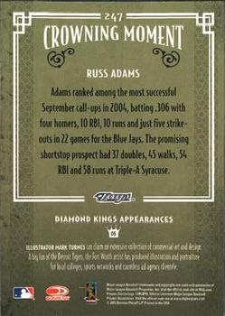 2005 Donruss Diamond Kings #247 Russ Adams Back