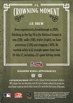 2005 Donruss Diamond Kings #24 J.D. Drew Back