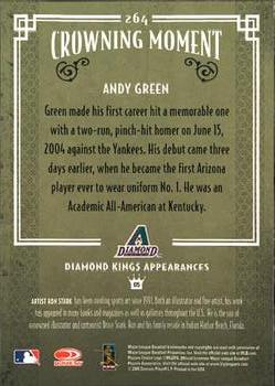 2005 Donruss Diamond Kings #264 Andy Green Back