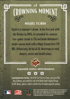 2005 Donruss Diamond Kings #28 Miguel Tejada Back