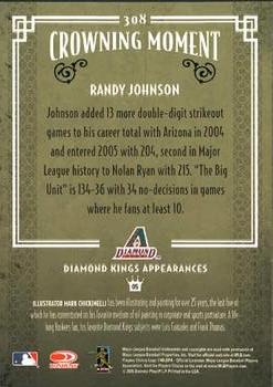 2005 Donruss Diamond Kings #308 Randy Johnson Back