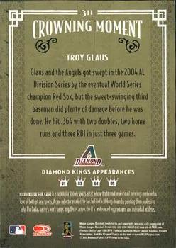 2005 Donruss Diamond Kings #311 Troy Glaus Back