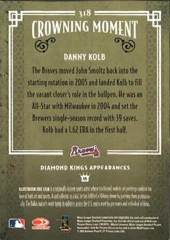 2005 Donruss Diamond Kings #318 Danny Kolb Back