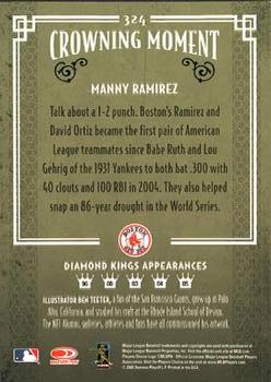 2005 Donruss Diamond Kings #324 Manny Ramirez Back