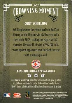 2005 Donruss Diamond Kings #327 Curt Schilling Back