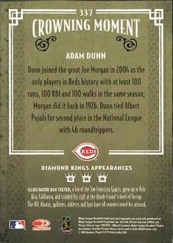 2005 Donruss Diamond Kings #337 Adam Dunn Back