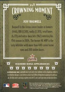 2005 Donruss Diamond Kings #348 Jeff Bagwell Back