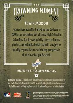 2005 Donruss Diamond Kings #355 Edwin Jackson Back