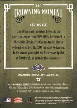 2005 Donruss Diamond Kings #359 Carlos Lee Back