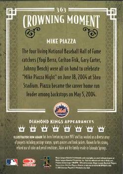2005 Donruss Diamond Kings #363 Mike Piazza Back
