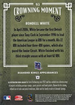 2005 Donruss Diamond Kings #93 Rondell White Back
