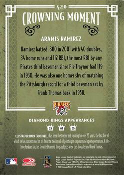 2005 Donruss Diamond Kings #420 Aramis Ramirez Back