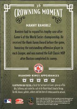 2005 Donruss Diamond Kings #36 Manny Ramirez Back