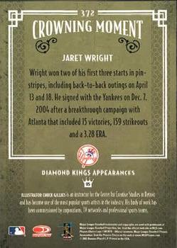 2005 Donruss Diamond Kings #372 Jaret Wright Back