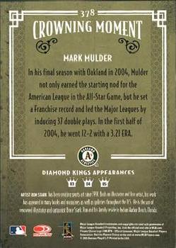 2005 Donruss Diamond Kings #378 Mark Mulder Back