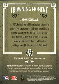 2005 Donruss Diamond Kings #381 Jason Kendall Back