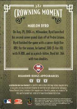 2005 Donruss Diamond Kings #382 Marlon Byrd Back