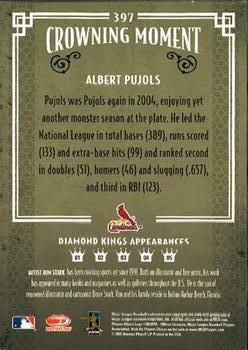 2005 Donruss Diamond Kings #397 Albert Pujols Back