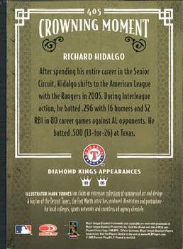 2005 Donruss Diamond Kings #405 Richard Hidalgo Back