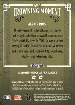 2005 Donruss Diamond Kings #408 Alexis Rios Back