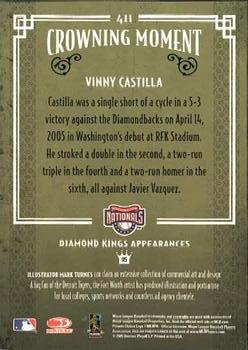 2005 Donruss Diamond Kings #411 Vinny Castilla Back