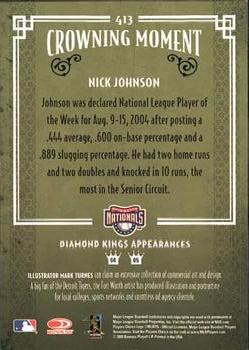 2005 Donruss Diamond Kings #413 Nick Johnson Back