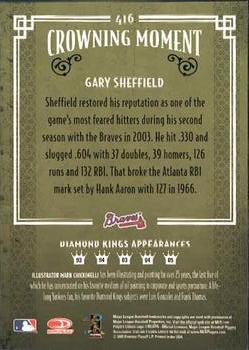 2005 Donruss Diamond Kings #416 Gary Sheffield Back