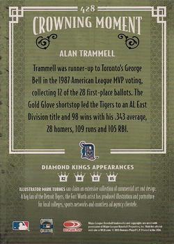 2005 Donruss Diamond Kings #428 Alan Trammell Back