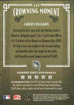 2005 Donruss Diamond Kings #439 Carlos Delgado Back