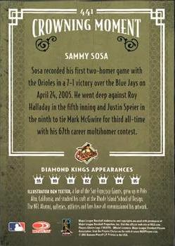 2005 Donruss Diamond Kings #441 Sammy Sosa Back