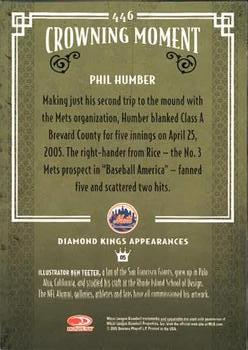 2005 Donruss Diamond Kings #446 Phil Humber Back