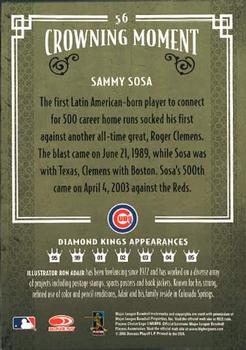 2005 Donruss Diamond Kings #56 Sammy Sosa Back