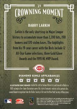 2005 Donruss Diamond Kings #71 Barry Larkin Back