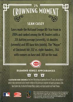 2005 Donruss Diamond Kings #74 Sean Casey Back