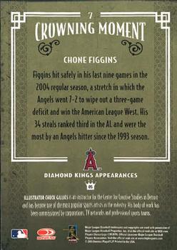 2005 Donruss Diamond Kings #7 Chone Figgins Back