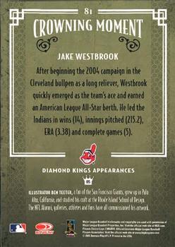 2005 Donruss Diamond Kings #81 Jake Westbrook Back