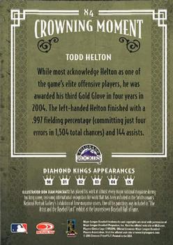 2005 Donruss Diamond Kings #84 Todd Helton Back
