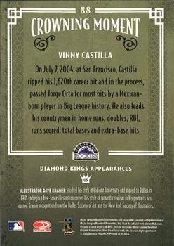 2005 Donruss Diamond Kings #88 Vinny Castilla Back