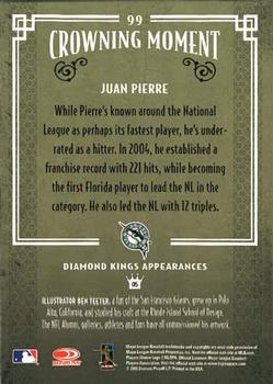 2005 Donruss Diamond Kings #99 Juan Pierre Back
