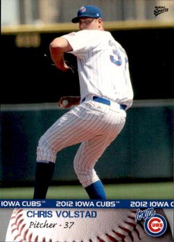 2012 MultiAd Iowa Cubs #32 Chris Volstad Front