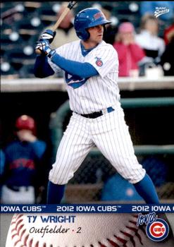 2012 MultiAd Iowa Cubs #35 Ty Wright Front