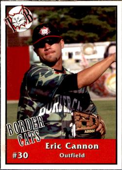 2006 Thunder Bay Border Cats #4 Eric Cannon Front