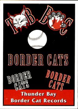 2006 Thunder Bay Border Cats #35 Border Cat Records Front