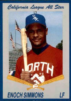 1992 Cal League All-Stars #11 Enoch Simmons Front
